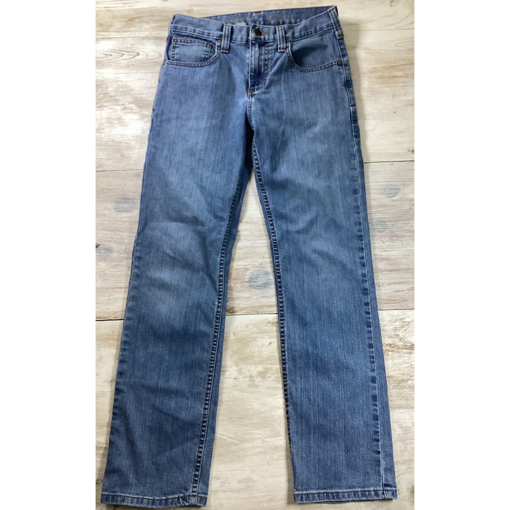 Carhartt Relaxed Fit Denim Jeans Blue Straight Leg Size 28x30
